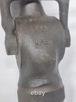 Akron Navy 2 Solid Brass Fog Nozzle Fire Hose Industrial Patina