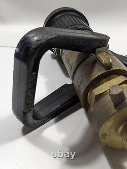 Akron Pistol Grip Brass Fire Fighting Vari-nozzle 1-1/2