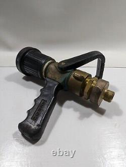 Akron Pistol Grip Brass Fire Fighting Vari-nozzle 1-1/2