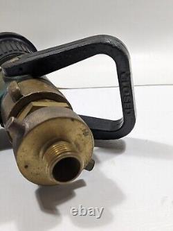 Akron Pistol Grip Brass Fire Fighting Vari-nozzle 1-1/2