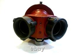 Akron Style 1267 Siamese Clapper Valve Hydrant Manifold 2way 6 to (2) 2-1/2NH