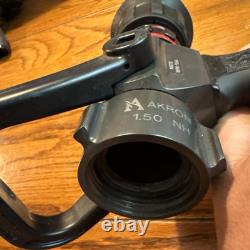 Akron Style 1720 Turbojet Fire Fighting Nozzle 1-1/2 Pistol Grip