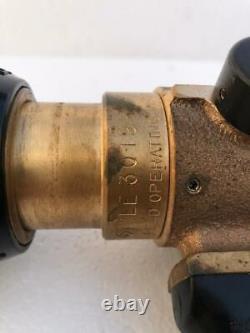 Akron Style 3019 Pistol Grip Brass Fog Fire Fighting Nozzle 95 Gpm 1-1/2