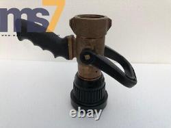 Akron Style 3020 Pistol Grip Brass Fire Fighting Nozzle 1-1/2 #rubber Damage
