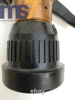 Akron Style 3020 Pistol Grip Brass Fire Fighting Nozzle 1-1/2 #rubber Damage
