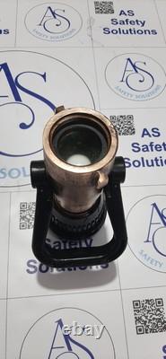 Akron Style 3022 Brass Fire Fighting Shipboard Vari-nozzle 95 Gpm 1-1/2