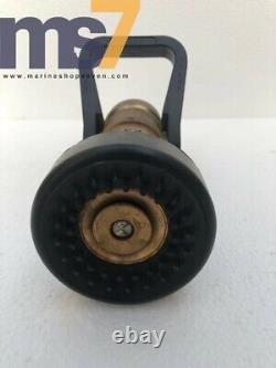 Akron Style 3022 Brass Fire Fighting Shipboard Vari-nozzle 95 Gpm 1-1/2 #new