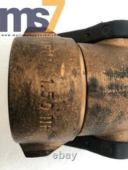Akron Style 3022 Brass Fire Fighting Shipboard Vari-nozzle 95 Gpm 1-1/2 #new