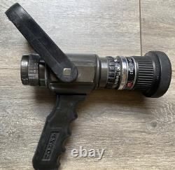 Akron Turbojet Adjustable GPM Fire Nozzle with Grip UNTESTED SURPLUS Loose Handle