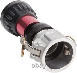 Aluminum 1 1/2 Camlock Fitting Coupling with Heavy-Duty Fire Nozzle Camlock