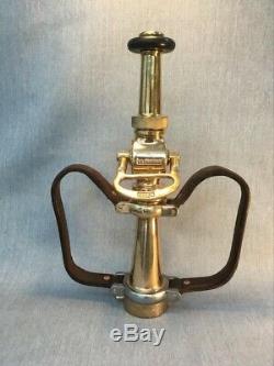 American LA FRANCE Fire Nozzle FIREFIGHTER Double Handle early 1900's