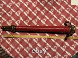American LaFrance Foamite Corp Brass Firehose Nozzle Vintage Fire USA NICE