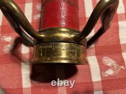 American LaFrance Foamite Corp Brass Firehose Nozzle Vintage Fire USA NICE