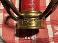 American LaFrance Foamite Corp Brass Firehose Nozzle Vintage Fire USA NICE