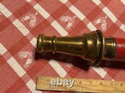American LaFrance Foamite Corp Brass Firehose Nozzle Vintage Fire USA NICE