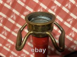 American LaFrance Foamite Corp Brass Firehose Nozzle Vintage Fire USA NICE
