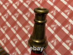 American LaFrance Foamite Corp Brass Firehose Nozzle Vintage Fire USA NICE