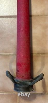 American LaFrance Foamite Corp Brass Firehose Nozzle Vintage Fire USA NICE 30