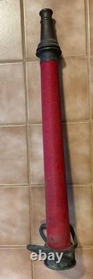 American LaFrance Foamite Corp Brass Firehose Nozzle Vintage Fire USA NICE 30