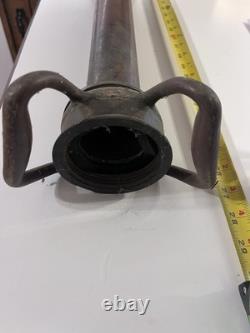 American LaFrance Old Brass & Copper Fire Nozzle 30 Long RARE Antique
