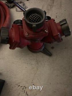 Amron Brass 3 Way Hydrant Intake Fire Engine Valve