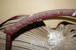 Antique 1884 J G N Guibert Wall Mounted Cast Iron Fire Dept Hose Holder New York