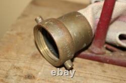 Antique 1884 J G N Guibert Wall Mounted Cast Iron Fire Dept Hose Holder New York