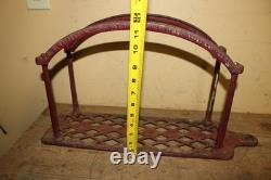 Antique 1884 J G N Guibert Wall Mounted Cast Iron Fire Dept Hose Holder New York