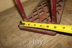 Antique 1884 J G N Guibert Wall Mounted Cast Iron Fire Dept Hose Holder New York