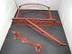 Antique 1910 Cast Iron Swiveling Hose Rack From Horse-drawn Fire Engine