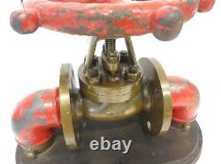 Antique 1915 Econ Bronze Fire Fighting Valve Hydrant Impressive & Huge 32 Lbs