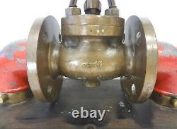 Antique 1915 Econ Bronze Fire Fighting Valve Hydrant Impressive & Huge 32 Lbs