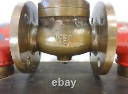 Antique 1915 Econ Bronze Fire Fighting Valve Hydrant Impressive & Huge 32 Lbs