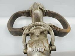 Antique 1917 Elkhart Brass Fire Hose Nozzel 19