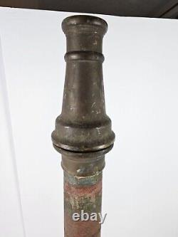 Antique 1930's Large American Brass Bronze Firemen's Fire Truck Hose Nozzle 32