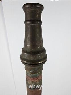 Antique 1930's Large American Brass Bronze Firemen's Fire Truck Hose Nozzle 32