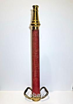 Antique 30 Brass Fire Hose Nozzle Cannon 5 56 Powhatan B&I Works Ranson W. VA