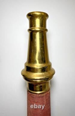 Antique 30 Brass Fire Hose Nozzle Cannon 5 56 Powhatan B&I Works Ranson W. VA