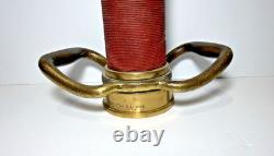 Antique 30 Brass Fire Hose Nozzle Cannon 5 56 Powhatan B&I Works Ranson W. VA
