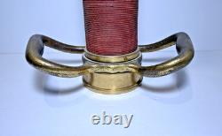 Antique 30 Brass Fire Hose Nozzle Cannon 5 56 Powhatan B&I Works Ranson W. VA