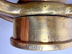 Antique 30 Brass Fire Hose Nozzle Cannon 5 56 Powhatan B&I Works Ranson W. VA