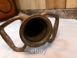 Antique 30 Underwriters Labs Brass Fire Hose Nozzle Play Pipe Dual Handle