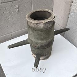 Antique 4 Brass Fire Hose Couplings Pair with Original Hose Fire Apparatus