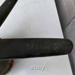 Antique 4 Brass Fire Hose Couplings Pair with Original Hose Fire Apparatus