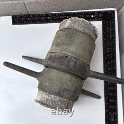 Antique 4 Brass Fire Hose Couplings Pair with Original Hose Fire Apparatus
