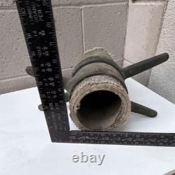 Antique 4 Brass Fire Hose Couplings Pair with Original Hose Fire Apparatus
