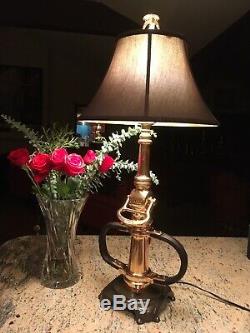 Antique ALFCO (Dec. 4, 1917) Brass Fire Nozzle Custom Table Lamp