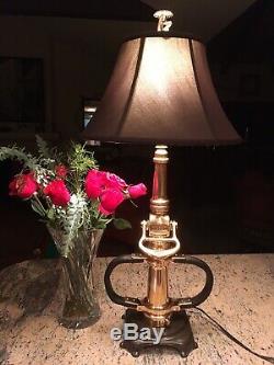 Antique ALFCO (Dec. 4, 1917) Brass Fire Nozzle Custom Table Lamp