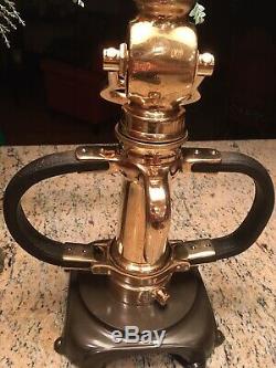 Antique ALFCO (Dec. 4, 1917) Brass Fire Nozzle Custom Table Lamp