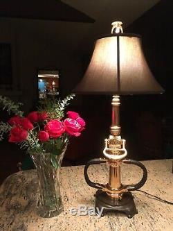 Antique ALFCO (Dec. 4, 1917) Brass Fire Nozzle Custom Table Lamp